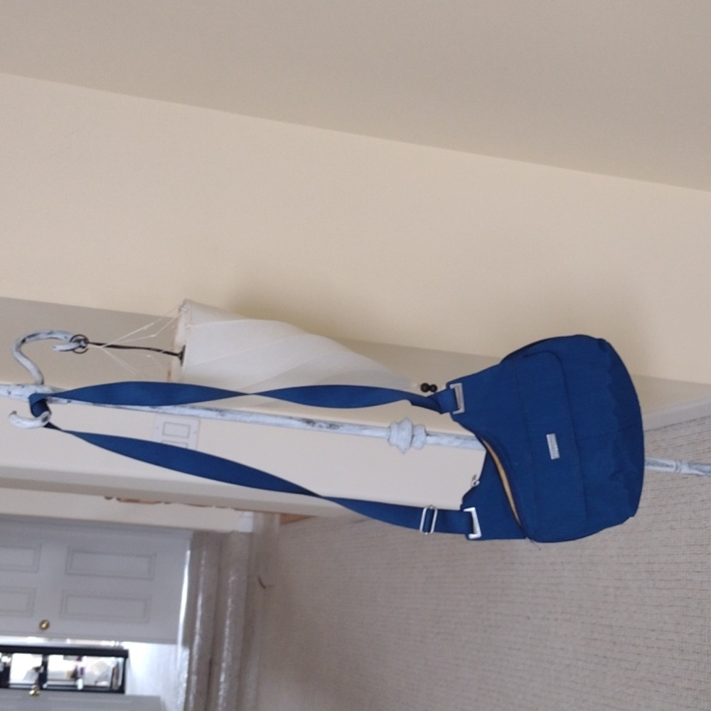 Nylon blue crossbody purse by baggallini